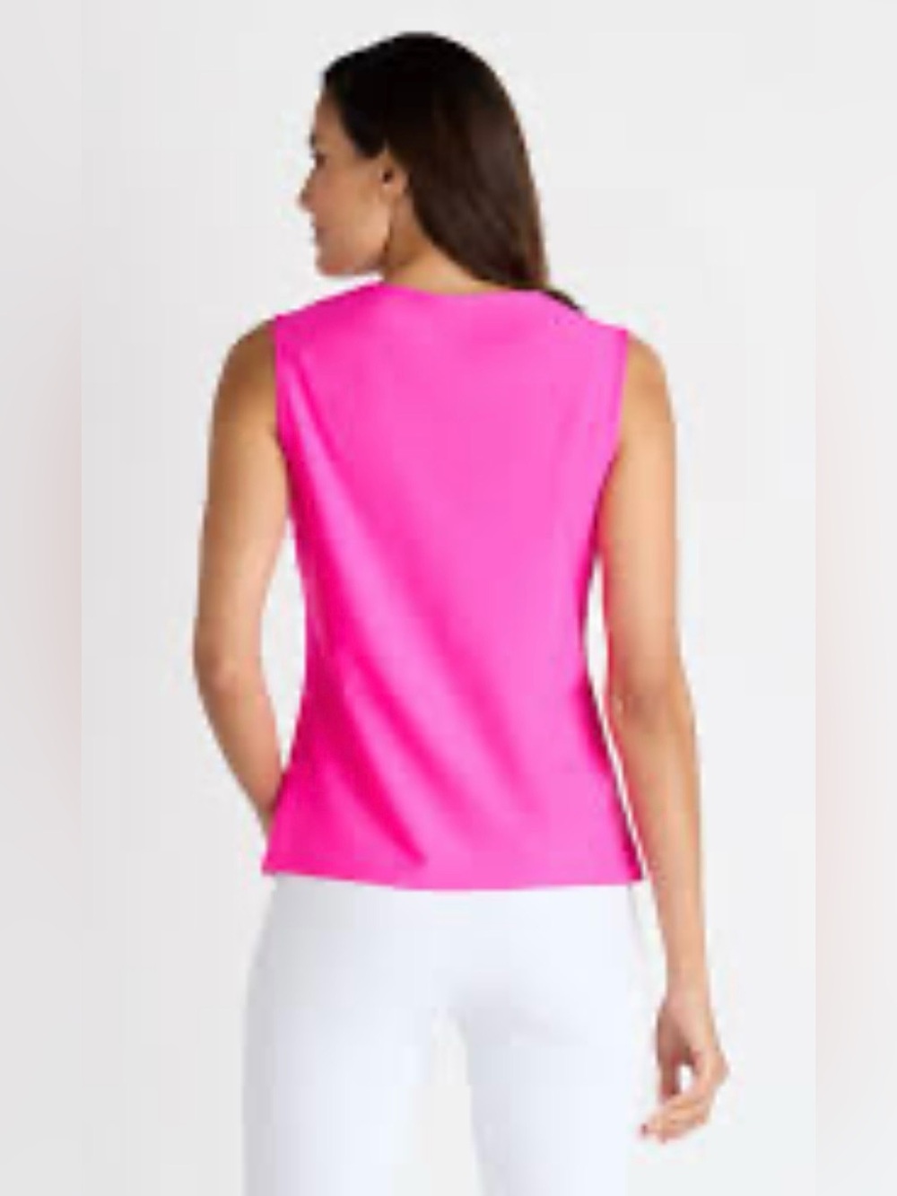 Jude Connally Sleeveless Tank Top in Bright Fuchsia Pink Small